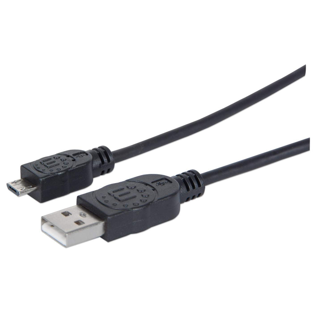 Manhattan USB 2.0 USB-kabel Sort