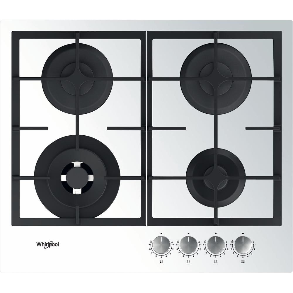 Whirlpool AKTL629/WH Hvid Indbygget 59 cm Gaskomfur 4 zone(s)