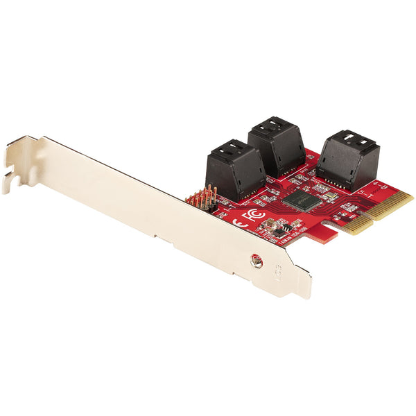 StarTech.com SATA PCIe Card, 6 Port PCIe SATA Expansion card, 6Gbps SATA Card Low Profile Bracket, Stacked SATA Connectors, ASM1166 Non-Raid SATA Controller Card - PCI Express to SATA Converter (6P6G-PCIE-SATA-CARD) Lagringskontrol