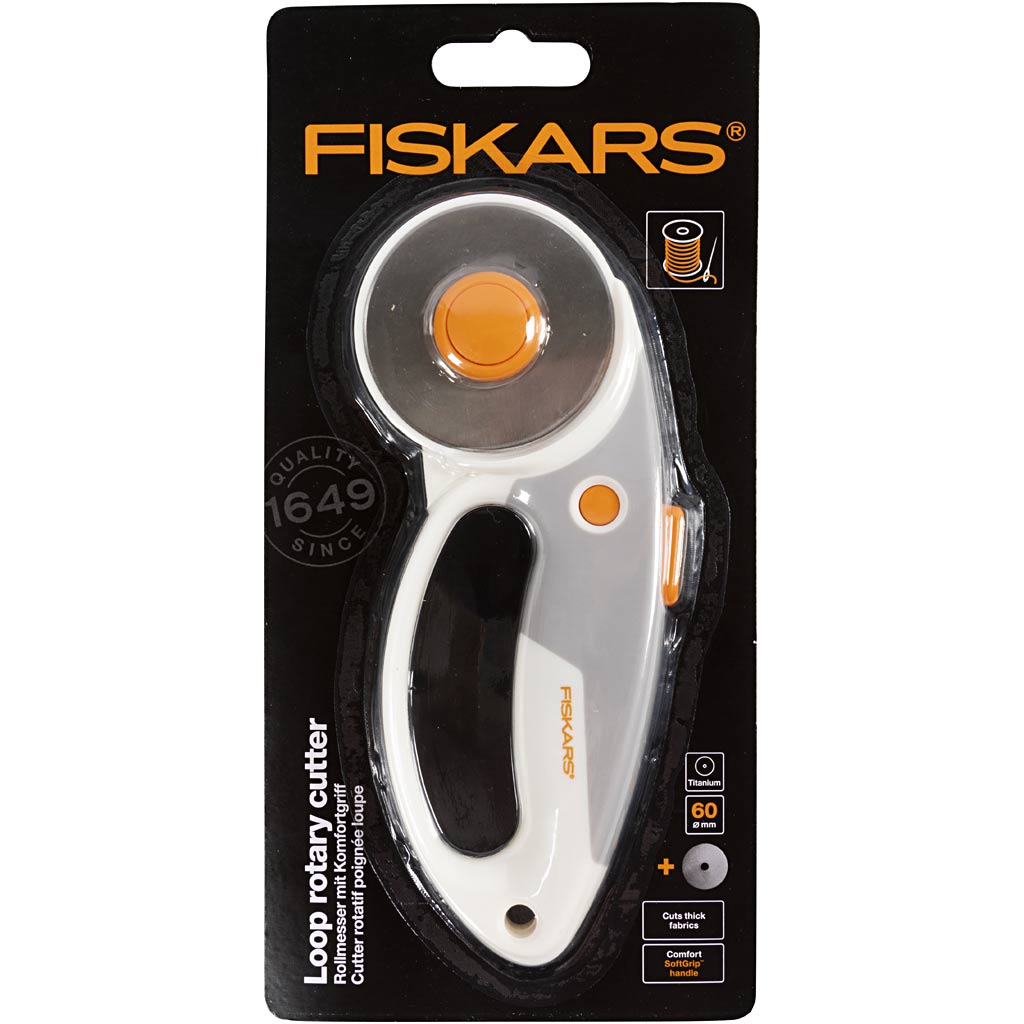 Fiskars Rullekniv, højre- og venstrehånd, 1 stk.