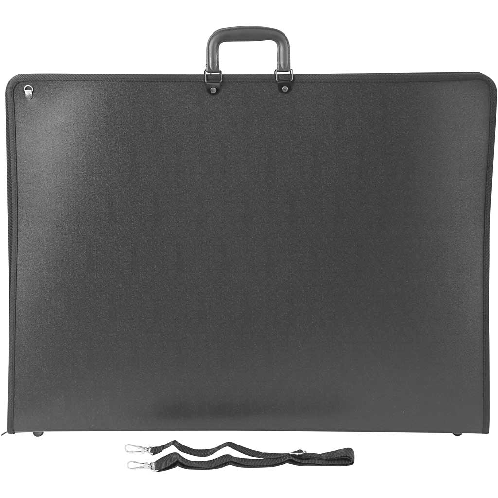 Portfolio Mappe, A2, ark 420x600 mm, str. 74x55 cm, sort, 1 stk.