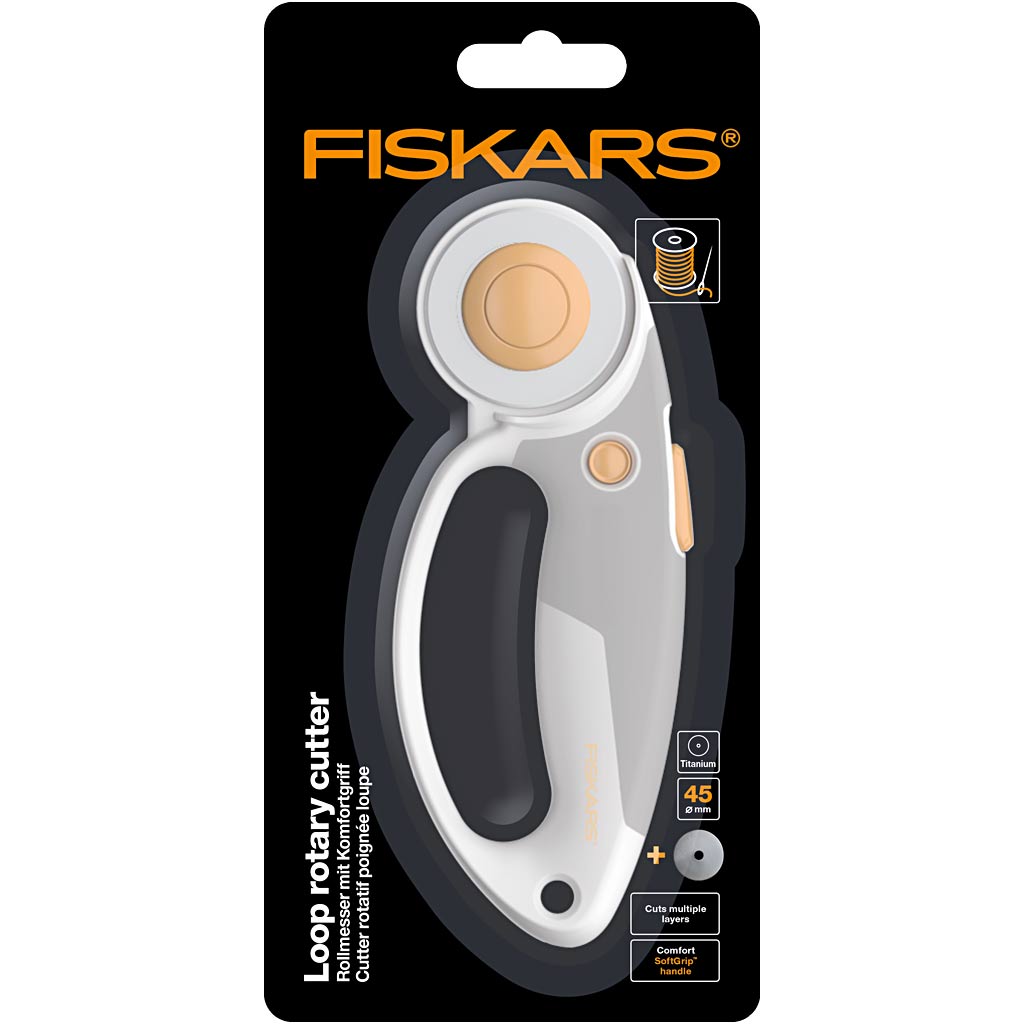 Fiskars Rullekniv, højre- og venstrehånd, 1 stk.