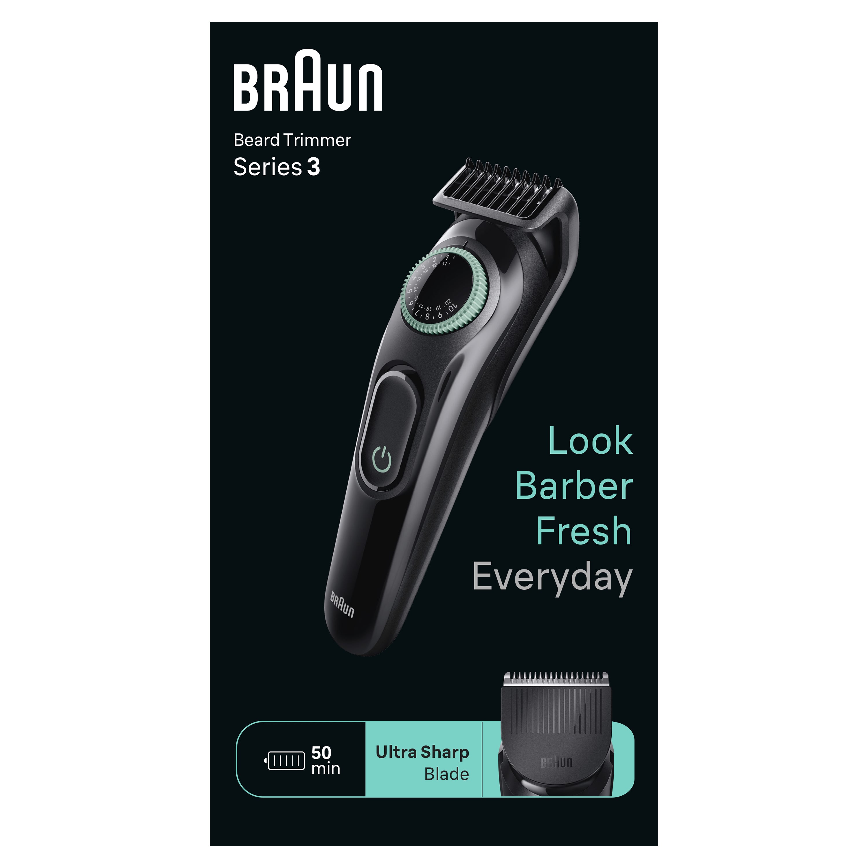 BRAUN Grøn Trimmer BT3411