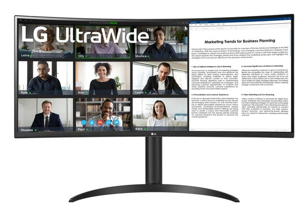 LG UltraWide 34WR55QK-B 34 3440 x 1440 (UltraWide) HDMI DisplayPort USB-C 100Hz  Dockingskærm
