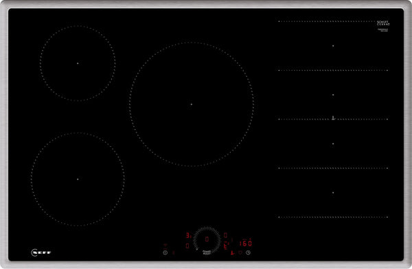 Neff EB-Autark-Kochfeld FlexInduction T68SHV4L0 Sort Bordplade 80 cm Zone induktionskogeplade 5 zone(s)