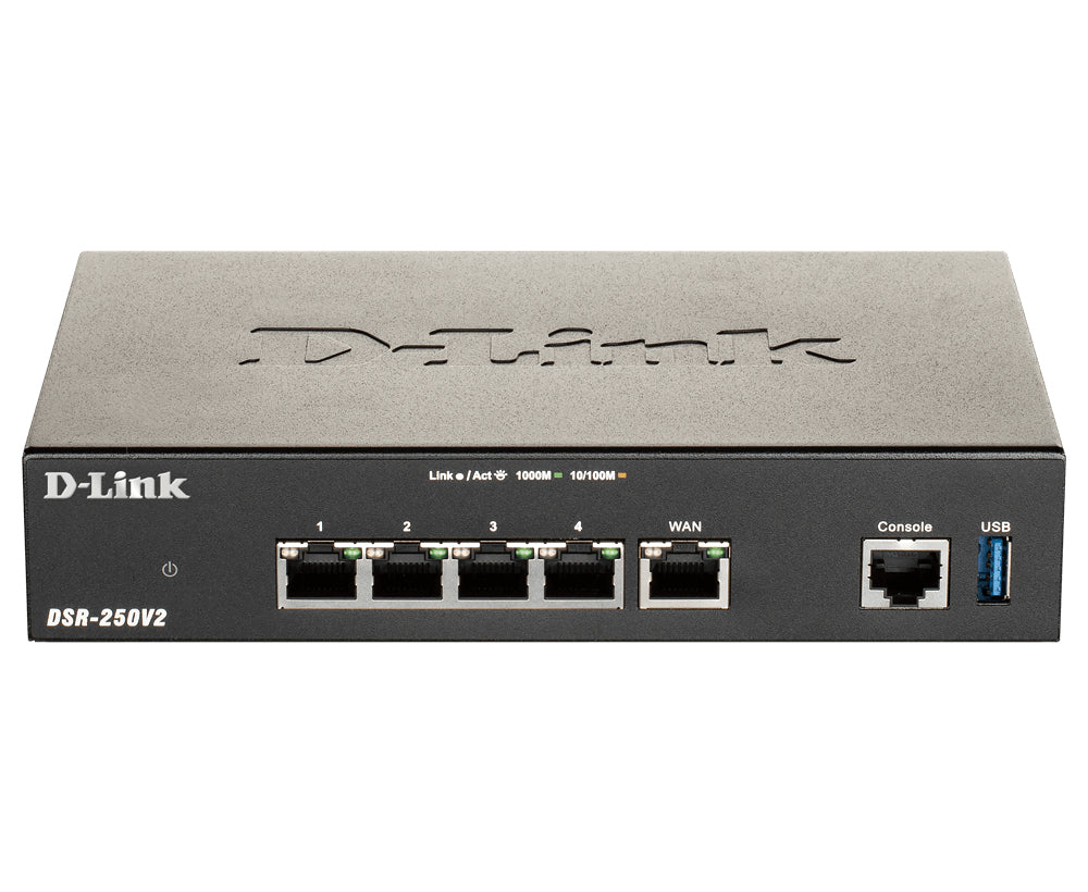 D-Link DSR-250V2 Router 4-port switch Kabling