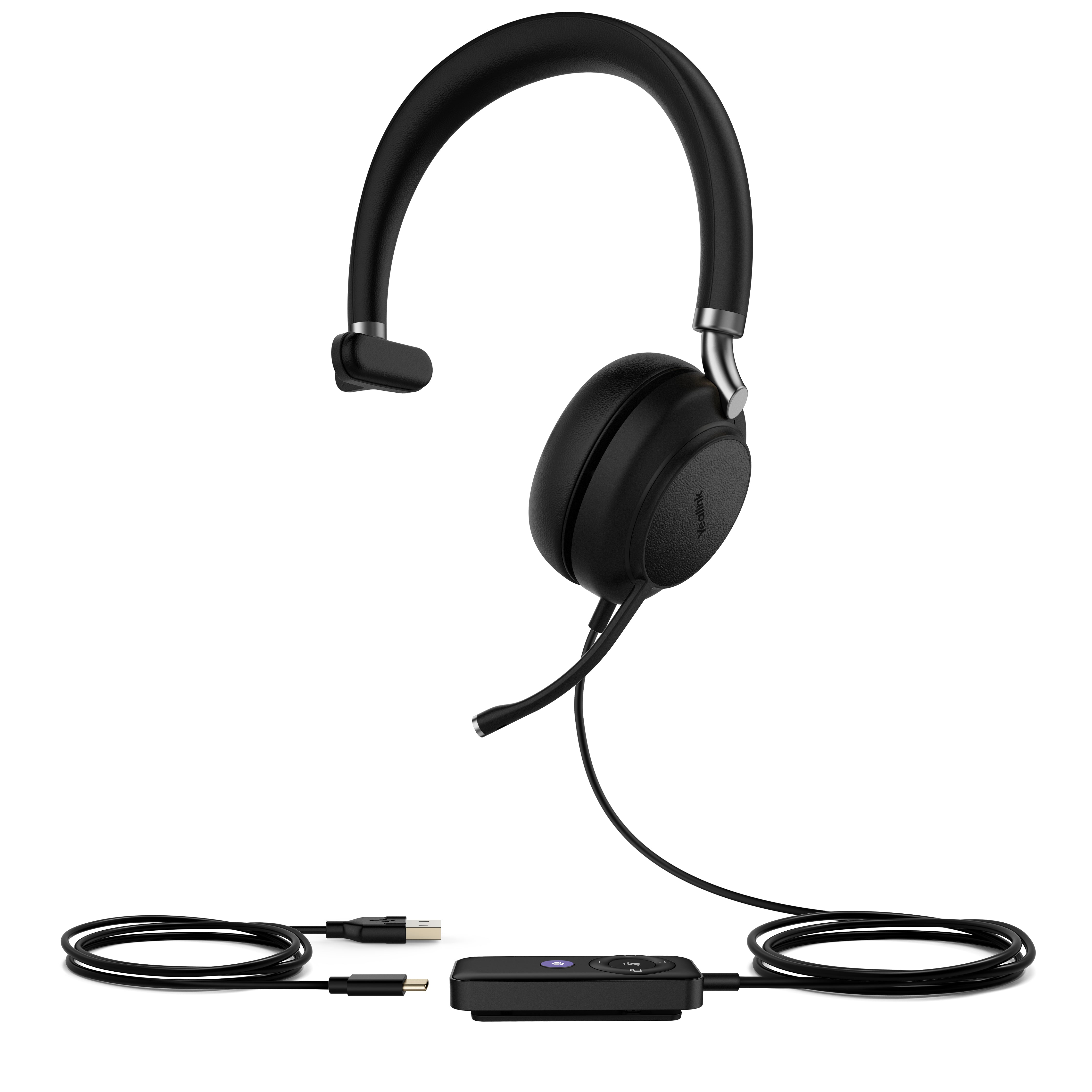 Yealink UH38 Mono Team Without  Trådløs Kabling Headset Sort