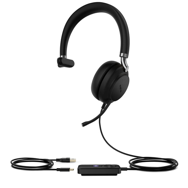 Yealink UH38 Mono Team Without  Trådløs Kabling Headset Sort