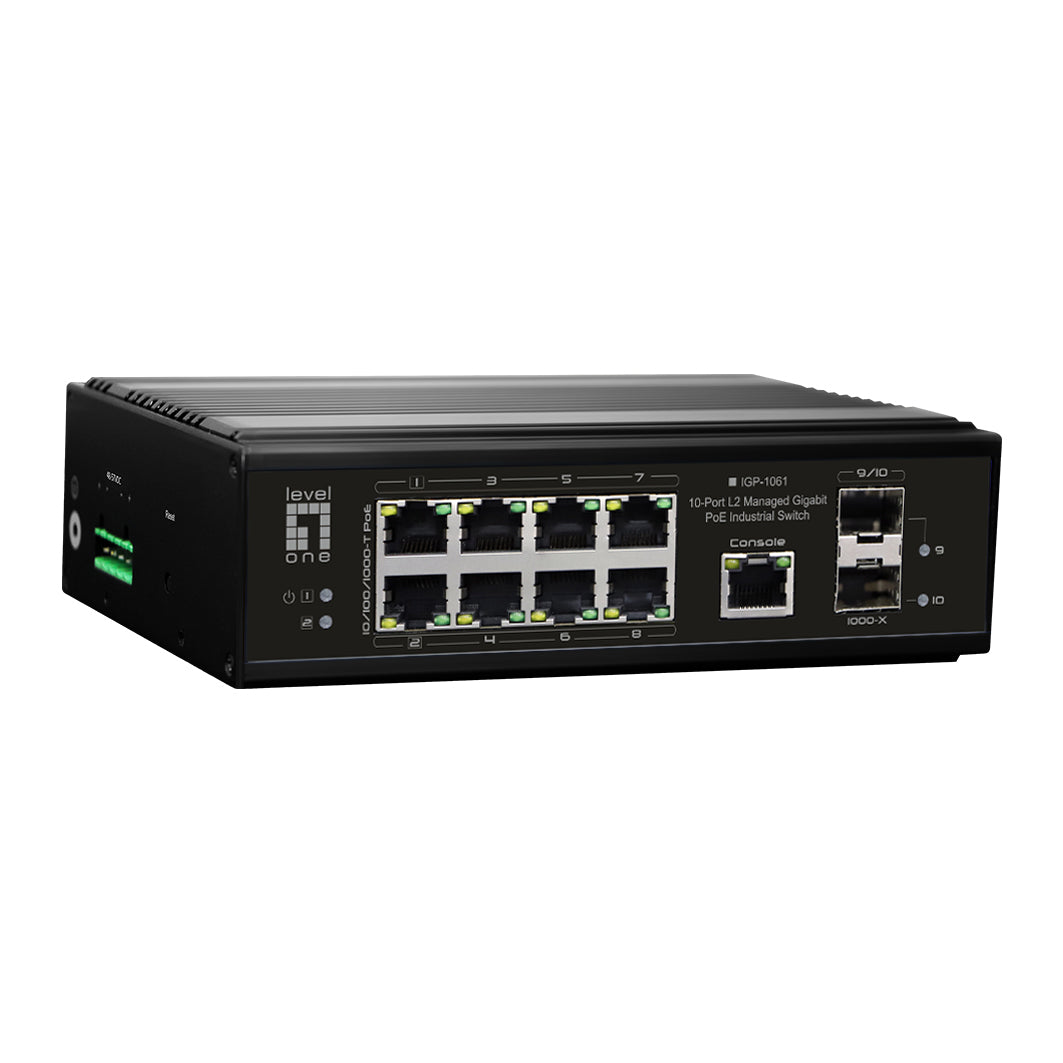 LevelOne IGP-1061 Switch 10-porte Gigabit  PoE++