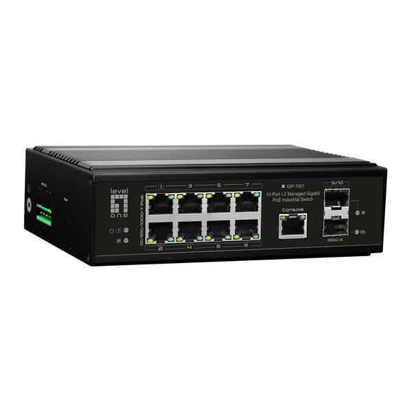 LevelOne IGP-1061 Switch 10-porte Gigabit  PoE++