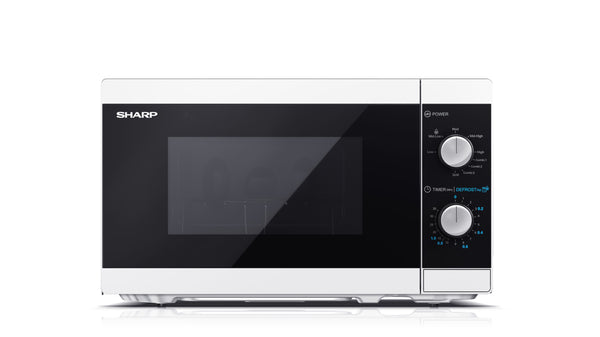 Sharp Mikrobølgeovn med grill Fritstående 800W 20liter Hvid/sort
