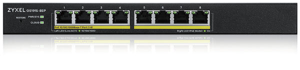Zyxel GS1915 Series GS1915-8EP Switch 8-porte Gigabit  PoE+