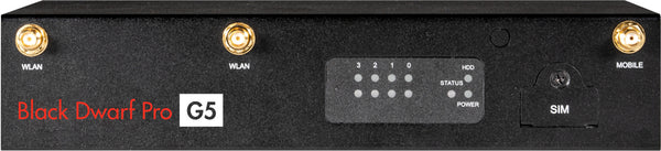 Securepoint Black Dwarf Pro G5 VPN as a Service firewall (hardware) Desktop 2,83 Gbit/sek.