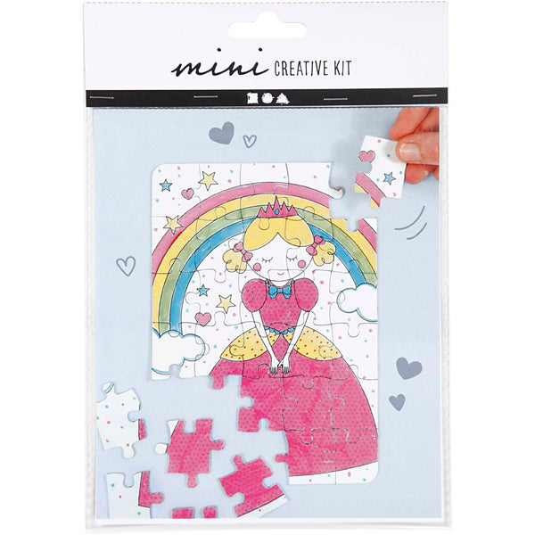 Mini DIY Kit, puslespil, hvid, 1 pk.