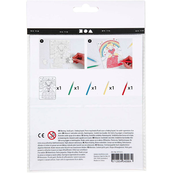 Mini DIY Kit, puslespil, hvid, 1 pk.