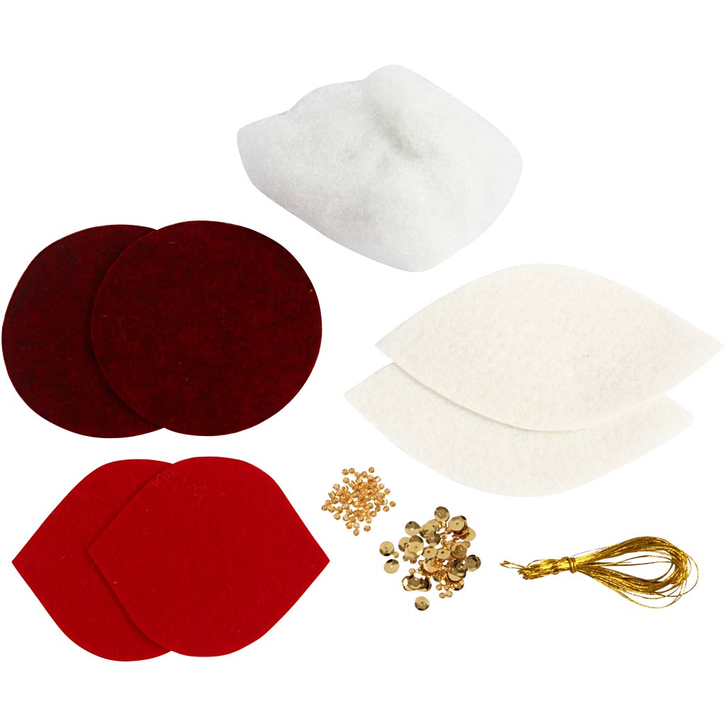 Mini DIY Kit, filtornamenter, H: 9,5+10+15 cm, 1 sæt
