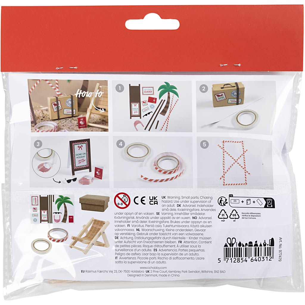 Mini DIY Kit Nissens Dør, På ferie, 1 pk.
