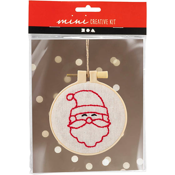 Mini DIY Kit Broderi, Julemand, 1 pk.