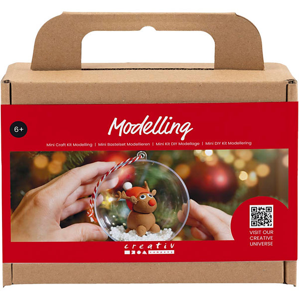 Mini DIY Kit Modellering, Rensdyr, 1 pk.