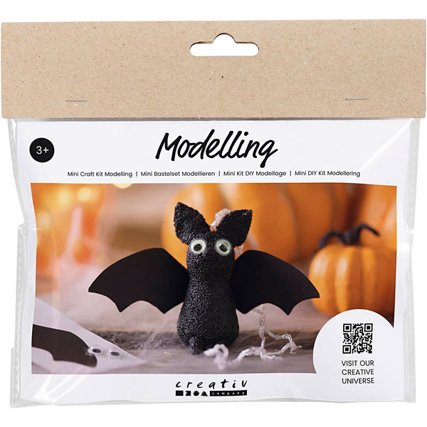 Mini DIY Kit Modellering, Flagermus, 1 pk.