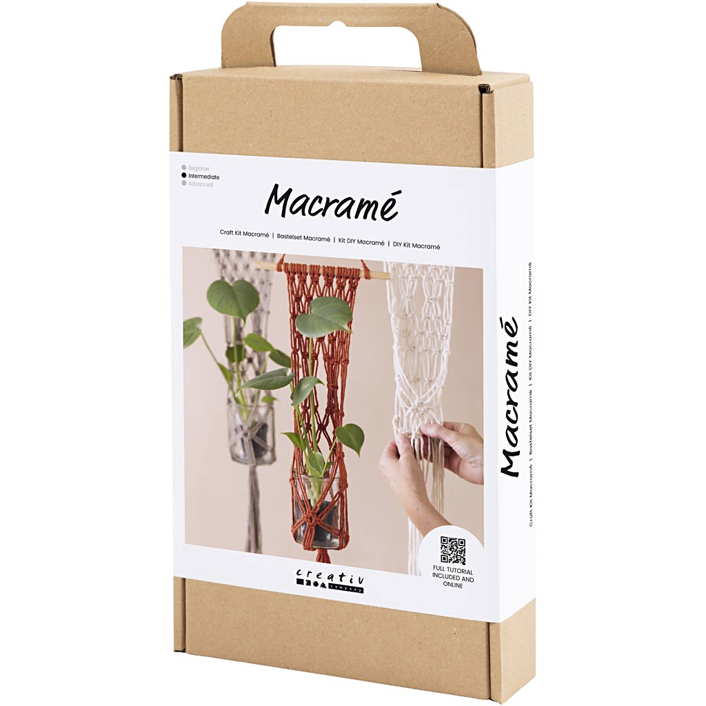 DIY Kit Macramé, Blomsterophæng, 1 pk.