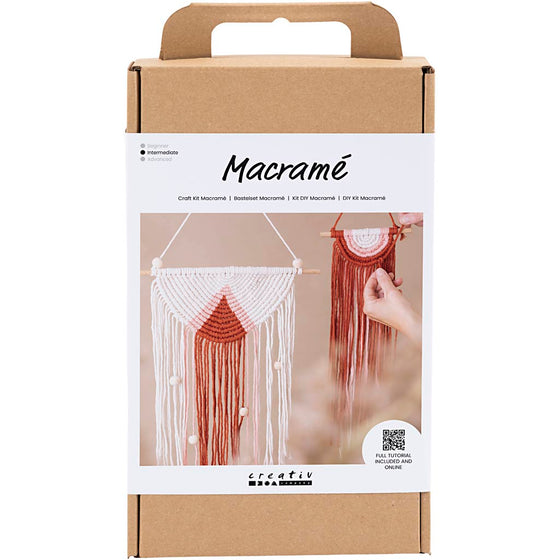 DIY Kit Macramé, Vægdekoration, 1 pk.
