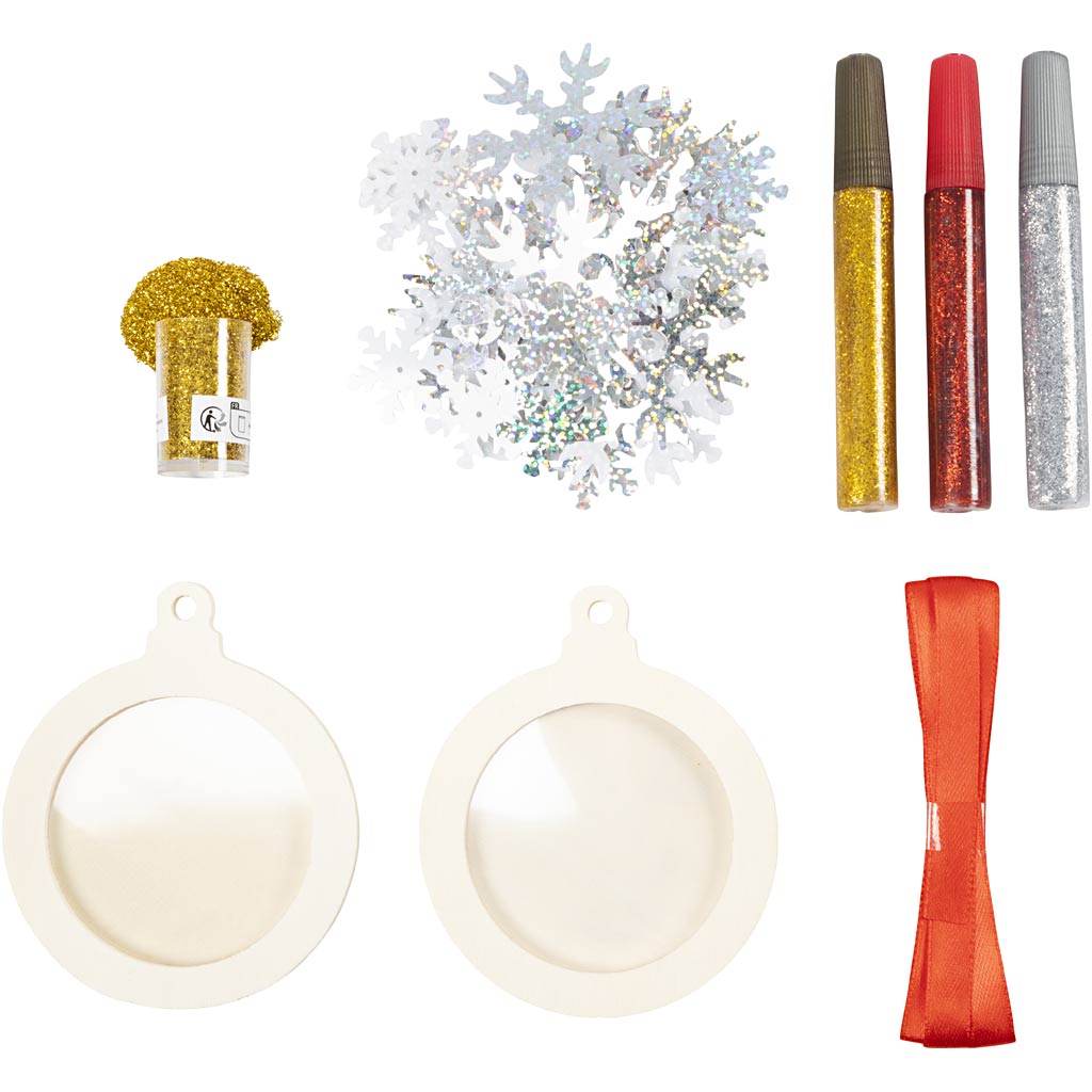 Mini DIY Kit Julepynt, Rammer, 1 pk.