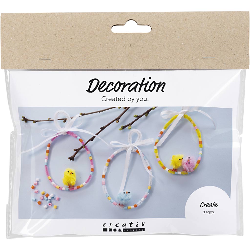 Mini DIY Kit Dekoration, ass. farver, 1 pk.