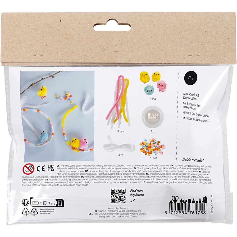 Mini DIY Kit Dekoration, ass. farver, 1 pk.