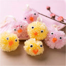 Mini DIY Kit Pompon, Kyllinger, ass. farver, 1 pk.
