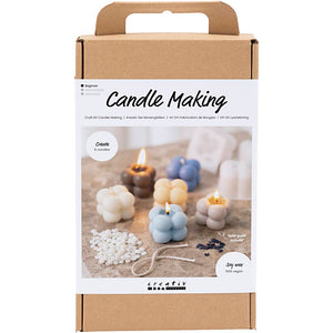 DIY Kit til Bubble Soyalys - 6 Lys i 3 Farver