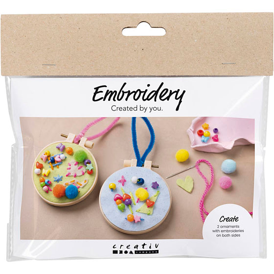 Mini DIY Kit Broderi, Fantasi, 1 pk.