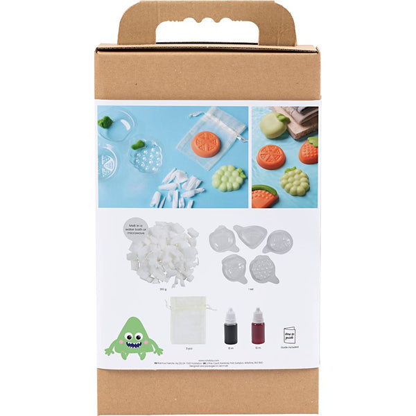 DIY Kit Sæbefremstilling, Frugt, grøn, orange, 1 pk.