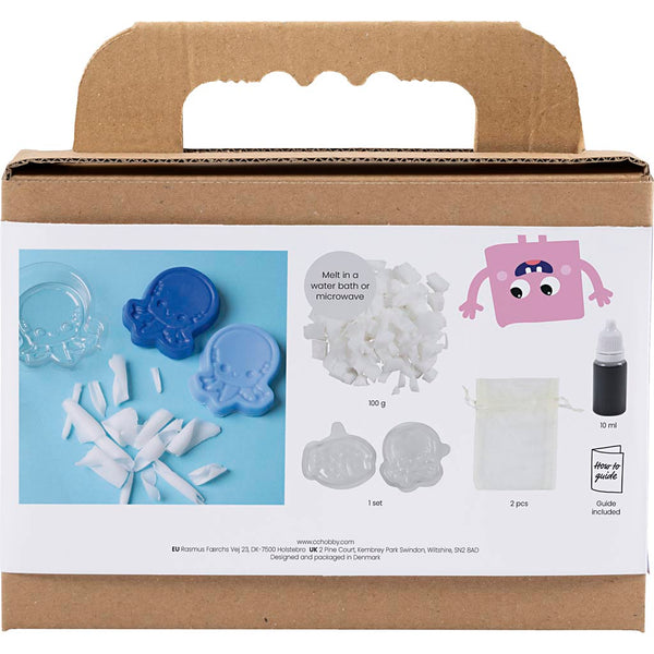DIY Kit Sæbefremstilling, Havdyr, blå, 1 pk.