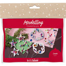 Mini DIY Kit Modellering, Stjerner, sølv, hvid, 1 pk.