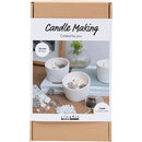 DIY Kit Lysstøbning, Rose, beige, hvid, creme, 1 pk.