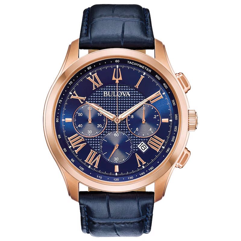 Bulova Classic blåt herreur 97b170