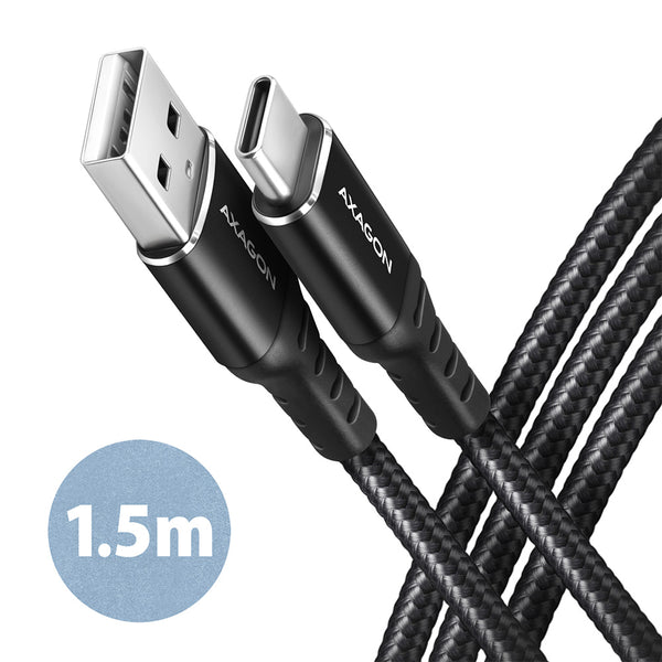 Axagon BUCM-AM15AB USB-kabel USB 2.0 1,5 m USB A USB C Sort