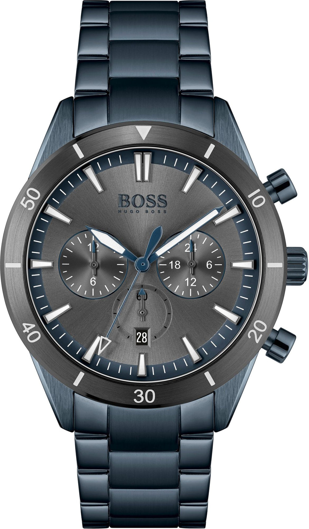 Hugo Boss herreur 1513865 Chronograph blå rustfrit stål
