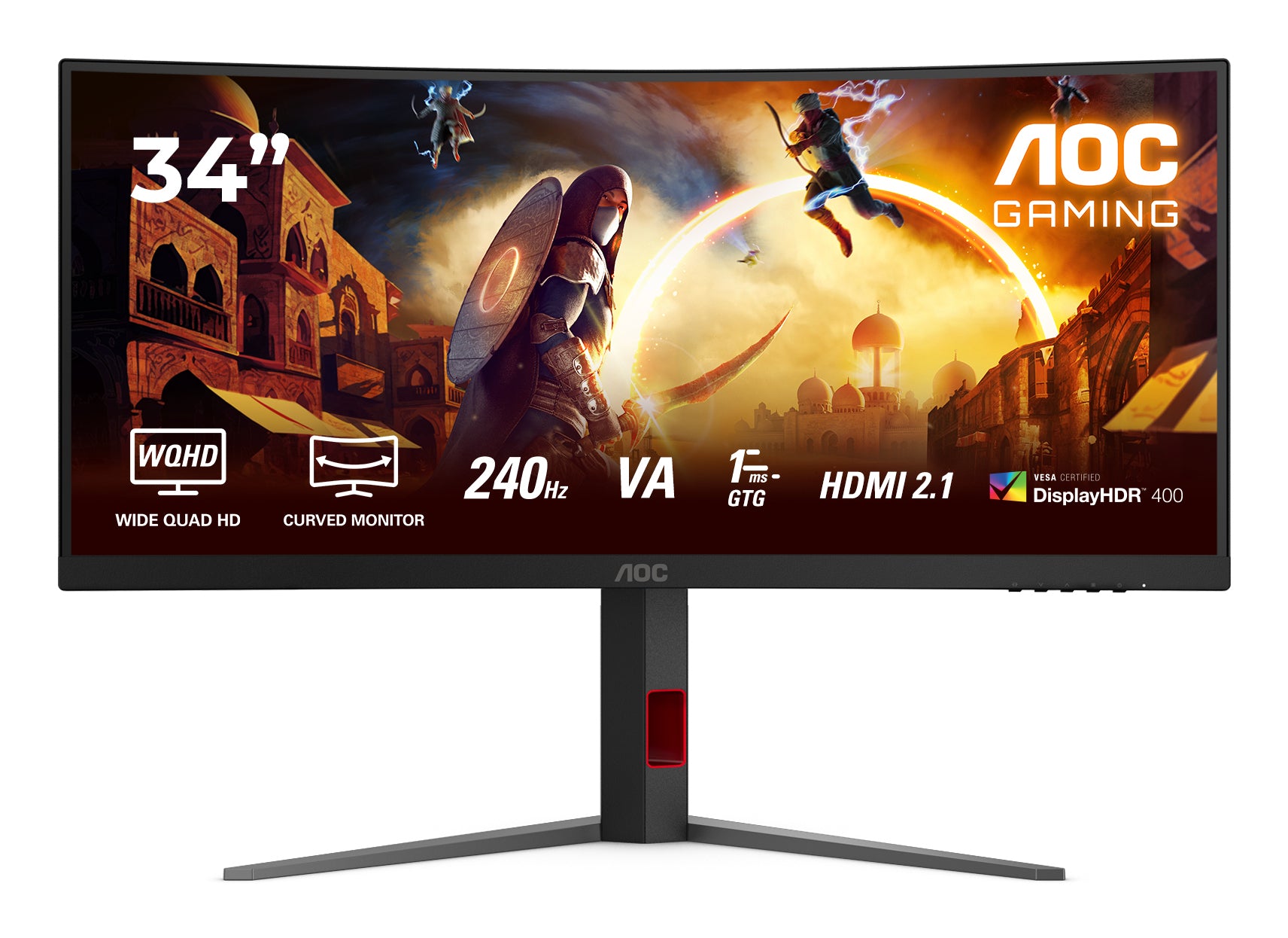 AOC Gaming CU34G4Z 34 3440 x 1440 (UltraWide) HDMI DisplayPort 240Hz