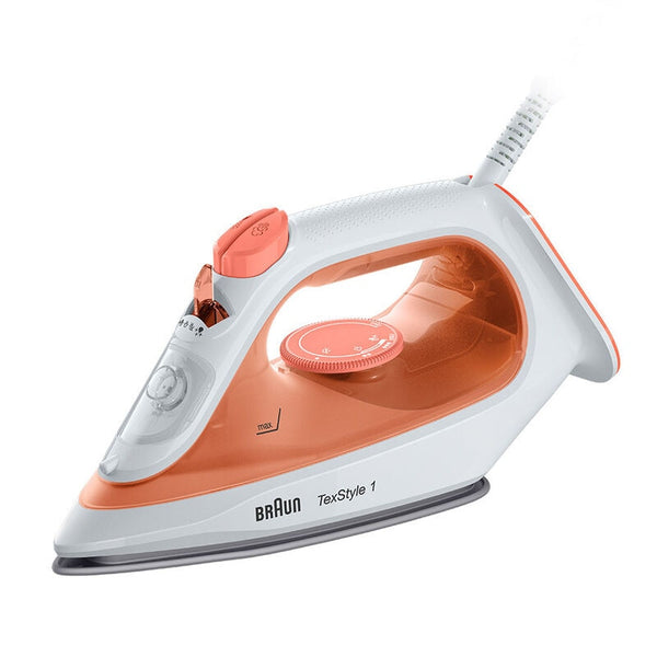 Braun TexStyle 1 SI 1009 OR Dampstrygejern 1900W Orange Hvid