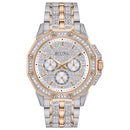 Bulova Crystal sølv herreur 98c133