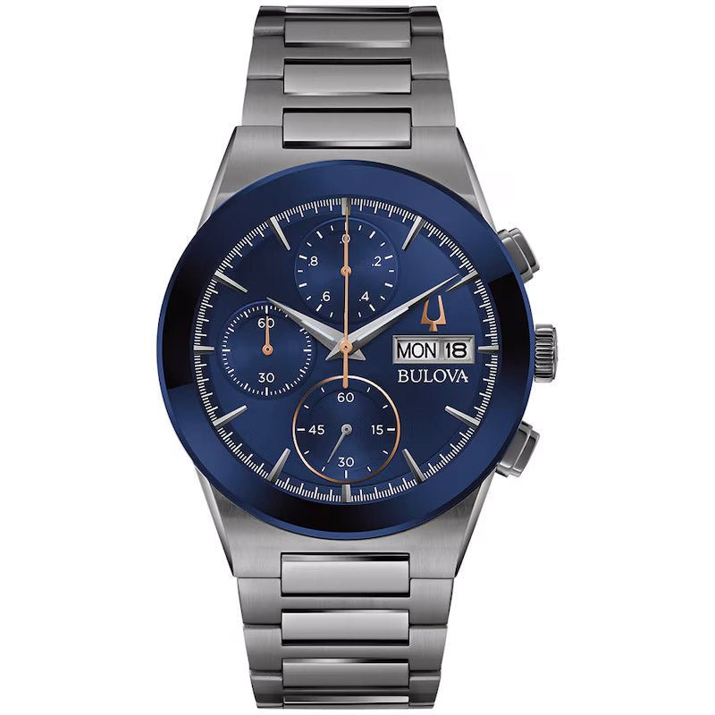 Bulova Millennia blåt herreur 98c143