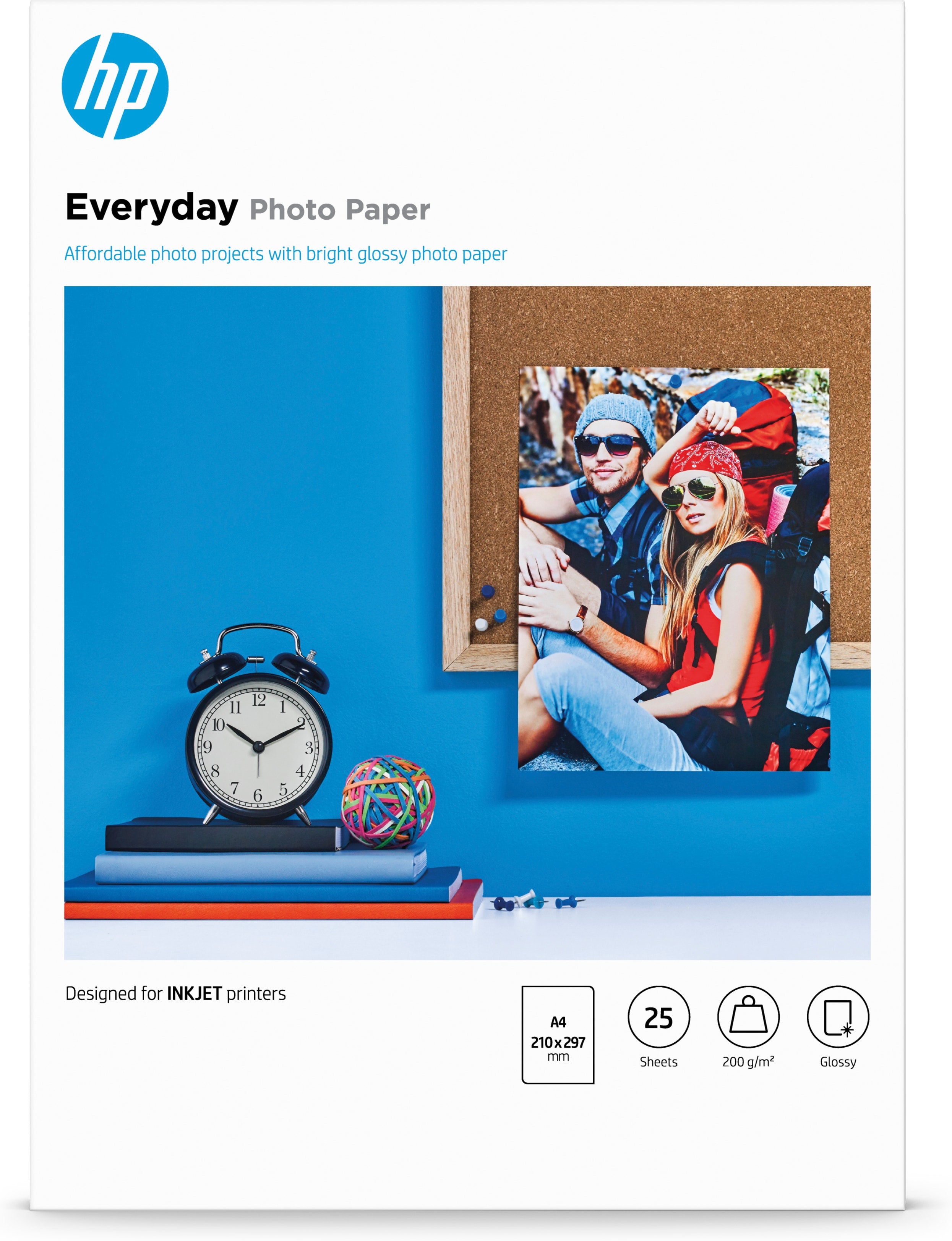 HP Everyday Photo Paper Fotopapir A4 (210 x 297 mm) 25ark Q5451A