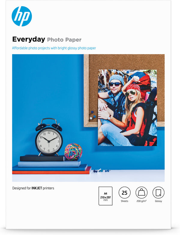 HP Everyday Photo Paper Fotopapir A4 (210 x 297 mm) 25ark Q5451A