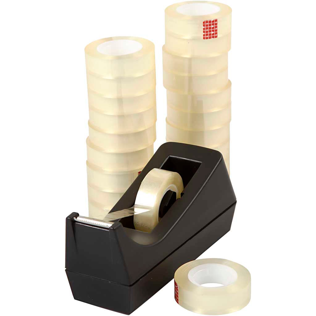 Kontortape & tapedispenser