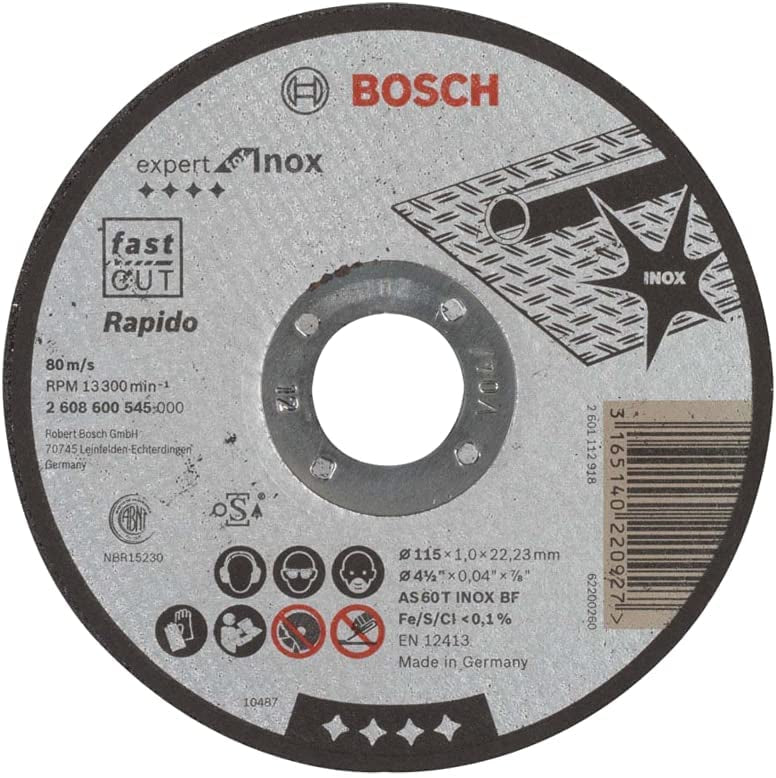 Bosch Expert for INOX - Rapido AS 60 T INOX BF Kæreskive Vinkelkværn
