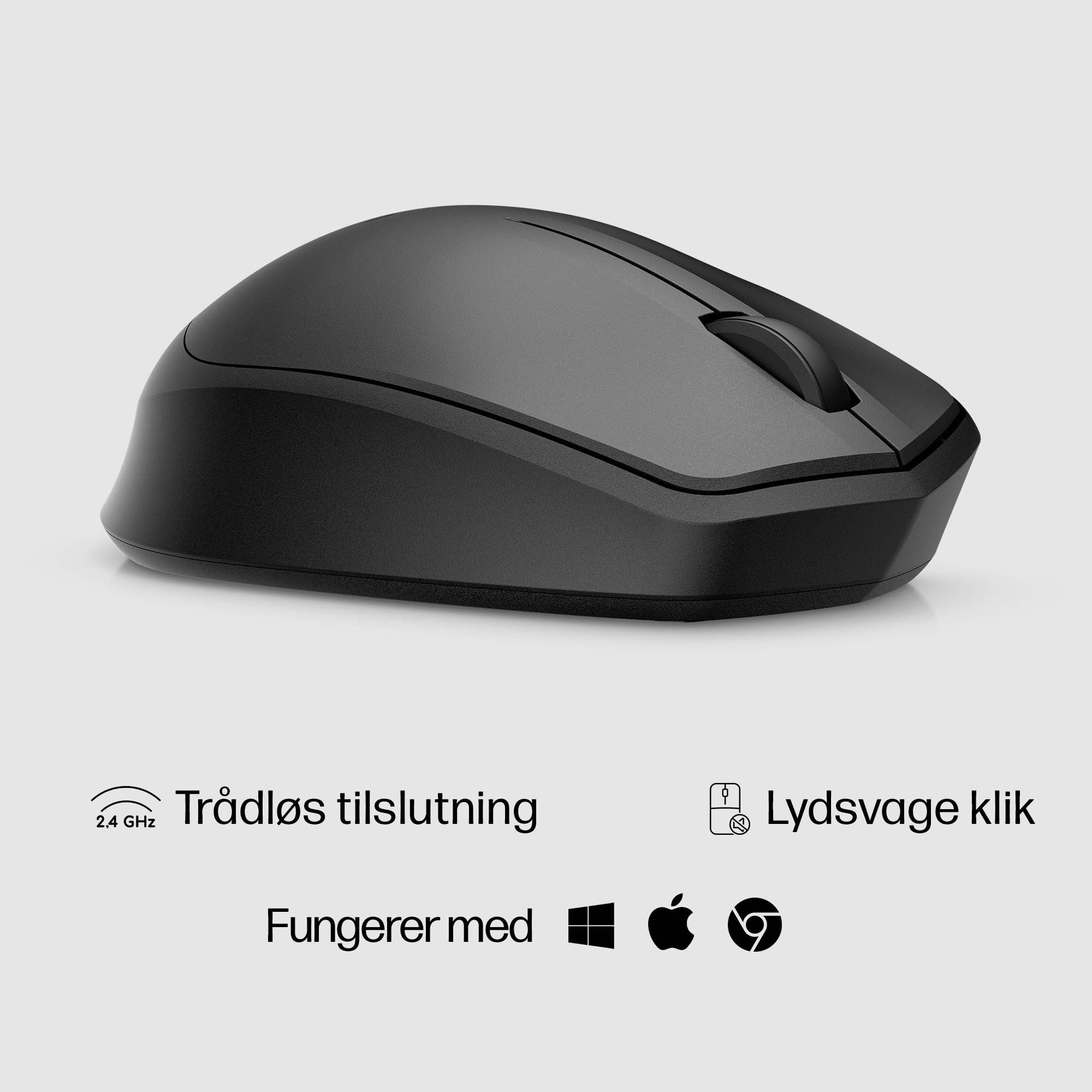 HP Silent 280M Trådløs Sort