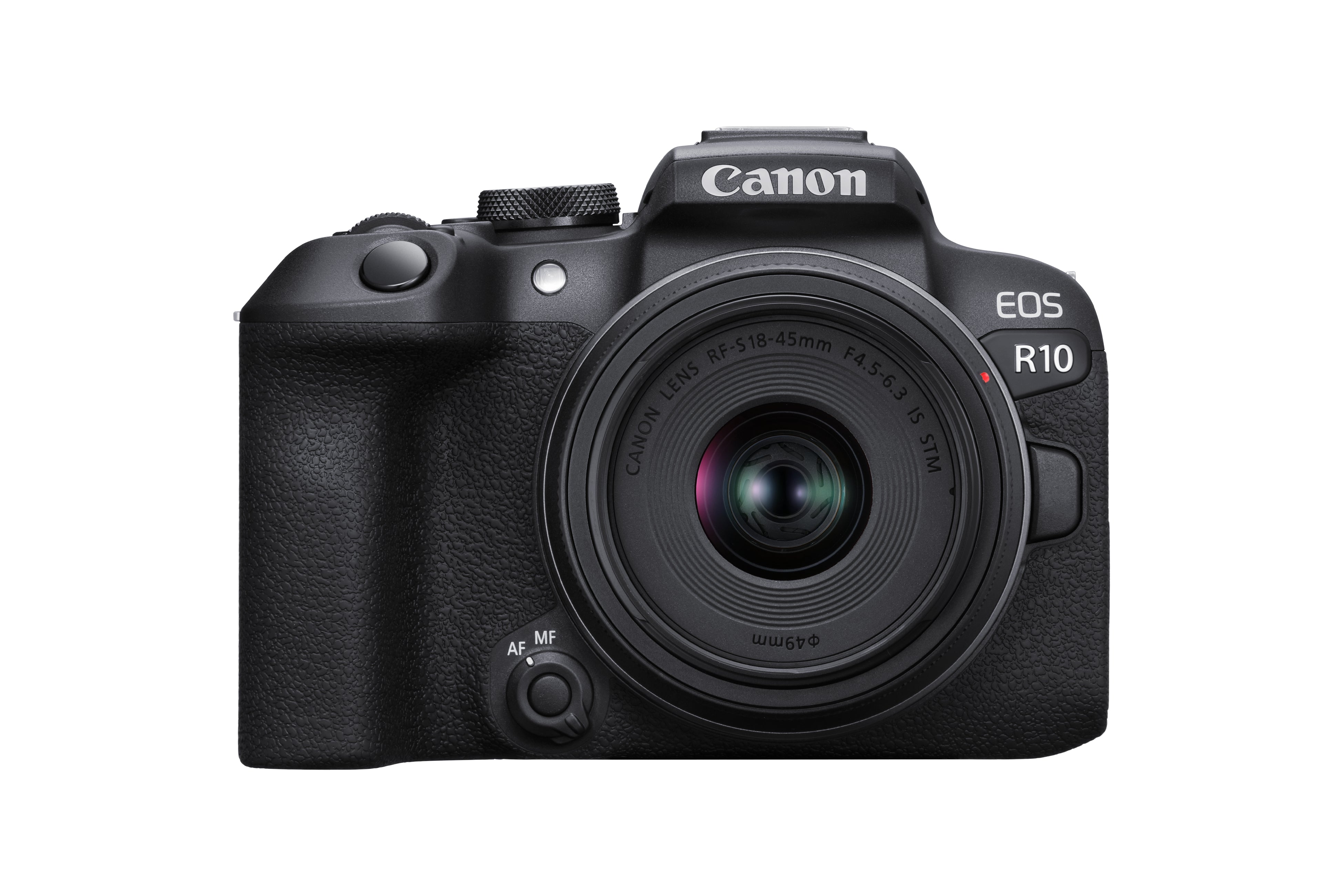 Canon EOS R10 Sort Digitalkamera + RF-S 18-45mm F4.5-6.3 IS STM objektiv