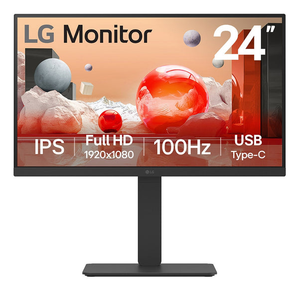 LG 24BA750-B 24 IPS 1920 x 1080 (Full HD) HDMI DisplayPort USB-C 100Hz